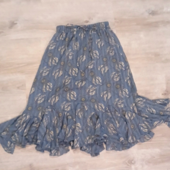 Yakira Bella dream catcher ruffled skirt elastic waist sheer lined drawstring XS - Picture 2 of 16